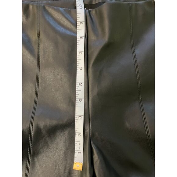 Zara high rise bootcut faux leather pants - Picture 9 of 14